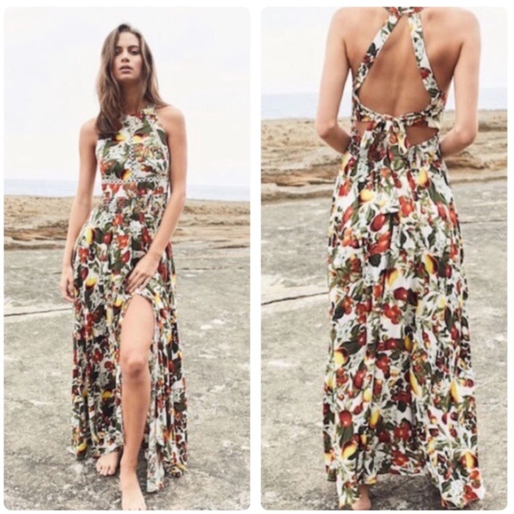 Gorgeous Garden Print Maxi🍒